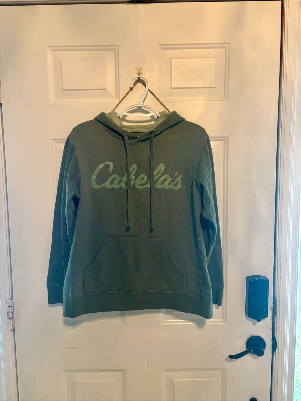 Cabela's Olive Green Women's Hoodie with Script Logo